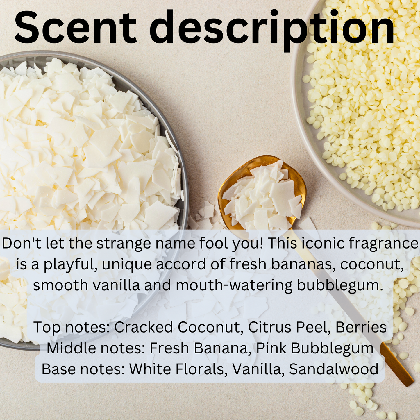 Monkey Farts Hanging Car Air Freshener with Braided Rope, Natural Fragrance Diffuser, Scent Description: playful fragrance with notes of banana, coconut, and vanilla.