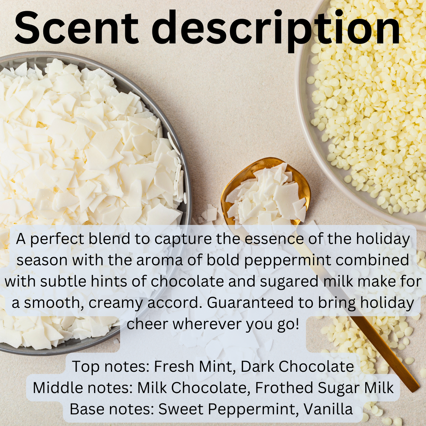 Peppermint Milkshake - Dye Free Soy Wax Melts
