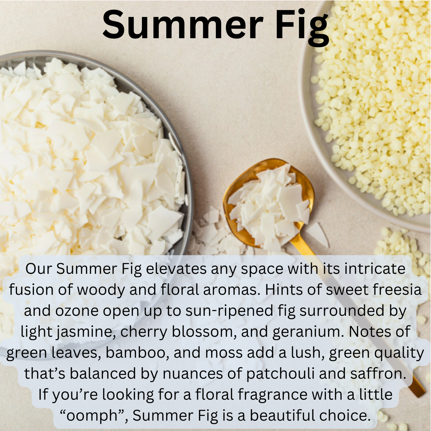 Summer Fig - Dye-Free Soy Wax Melts