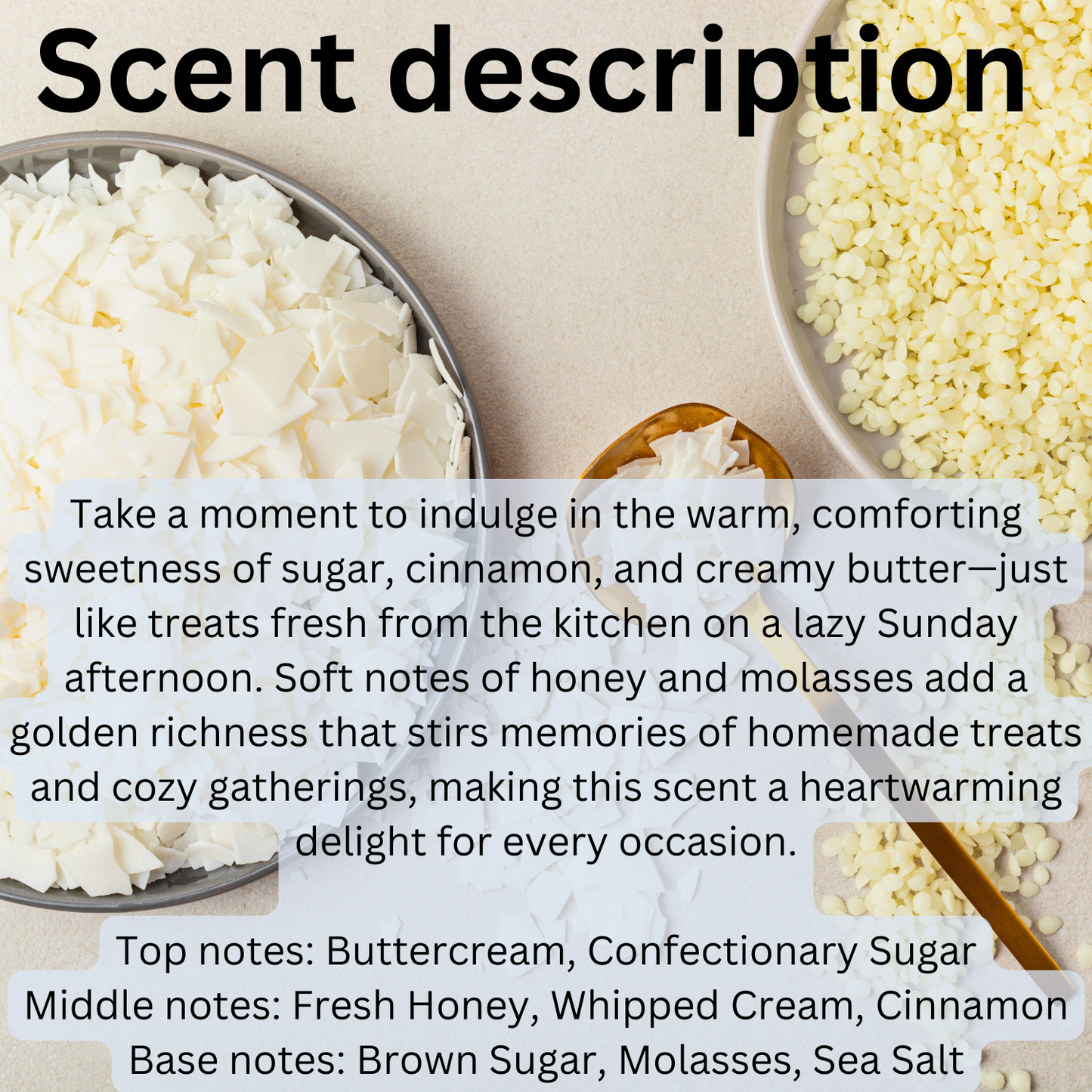 Roasted Honey Butter- Dye-Free Soy Wax Melts
