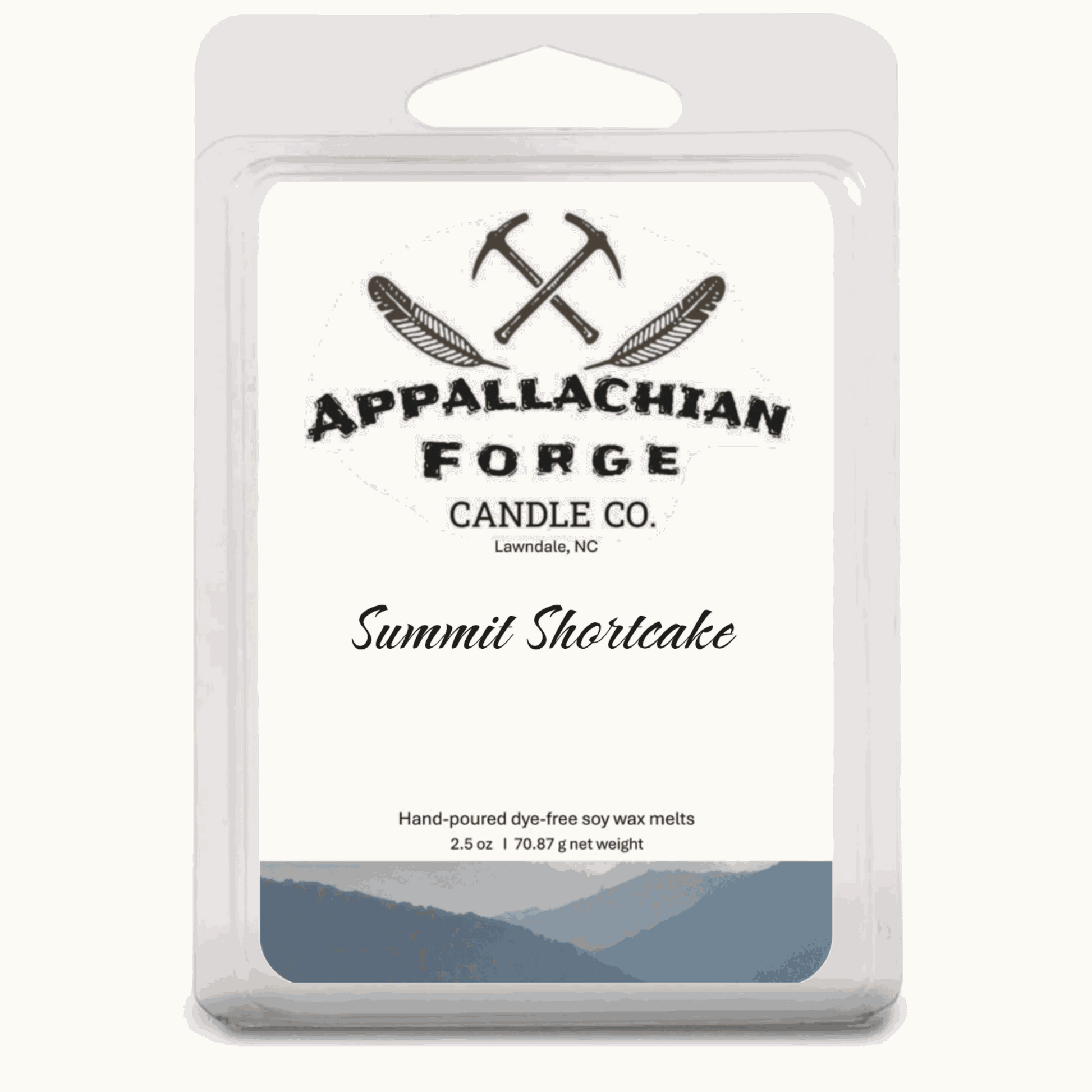 Natural soy wax melts Summit Shortcake scent hand-poured 2.5 oz eco-friendly fragrance cubes